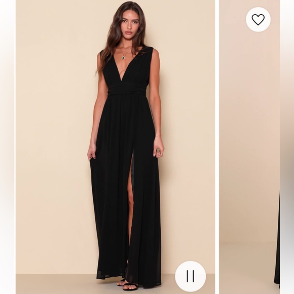 Lulu’s Heavenly Hues Black Maxi Dress - Picture 3 of 10